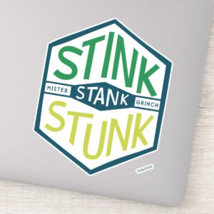 Stink Stank Stunk Badge Sticker