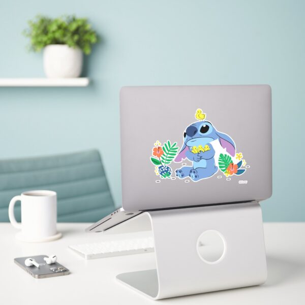 Stitch_Cuddling_Baby_Easter_Chicks_Sticker_3 Stitch Cuddling Baby Easter Chicks Sticker