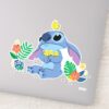Stitch Cuddling Baby Easter Chicks Sticker