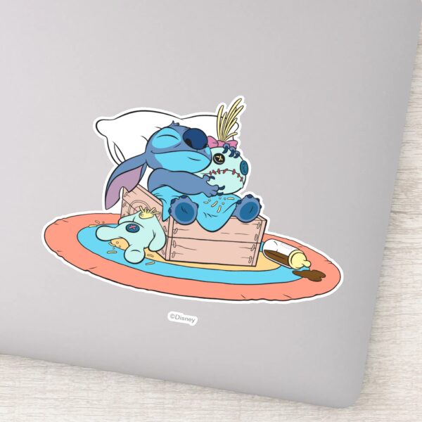 Stitch_&_Scrump_Sleeping_Sticker_9 Stitch Scrump Sleeping Sticker
