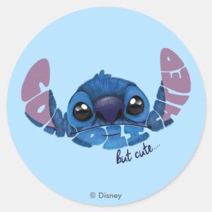 Stitch Complicated But Cute 2 Classic Round Sticker