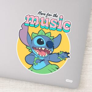 Stitch Here For The Music Sticker