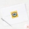 Stitch Oh Yeah Whatever Square Sticker