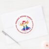 Stitch Ohana Means Family Rainbow Classic Round Sticker