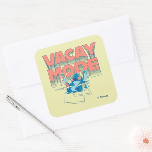 Stitch___Vacay_Mode_Square_Sticker_3 Stitch Vacay Mode Square Sticker