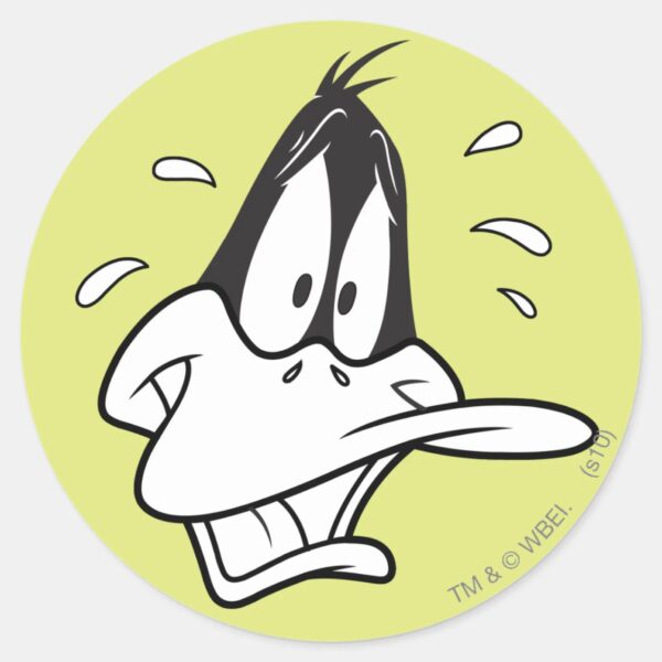 Stressed_DAFFY_DUCK™_Classic_Round_Sticker_1 Stressed DAFFY DUCK™ Classic Round Sticker