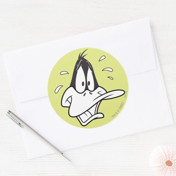 Stressed_DAFFY_DUCK™_Classic_Round_Sticker_3 Stressed DAFFY DUCK™ Classic Round Sticker