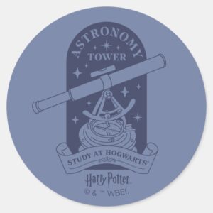 Study At HOGWARTS™ Astronomy Tower Classic Round Sticker