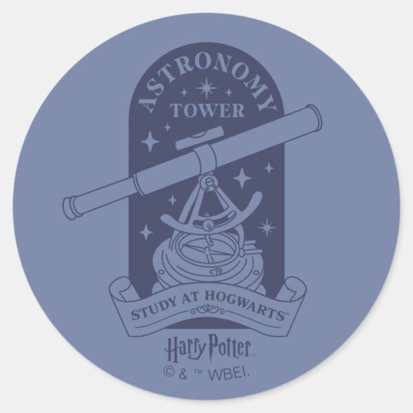 Study_at_HOGWARTS™_Astronomy_Tower_Classic_Round_Sticker_1 Study At HOGWARTS™ Astronomy Tower Classic Round Sticker