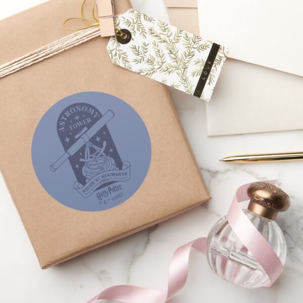 Study_at_HOGWARTS™_Astronomy_Tower_Classic_Round_Sticker_5 Study At HOGWARTS™ Astronomy Tower Classic Round Sticker