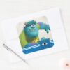 Sulley_Running_Square_Sticker_3 Sulley Running Square Sticker
