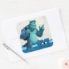 Sulley_with_Backpack_Square_Sticker_3 Sulley With Backpack Square Sticker