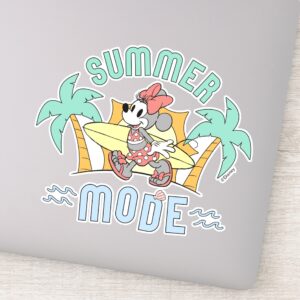 Summer Mode Minnie Mouse Sticker
