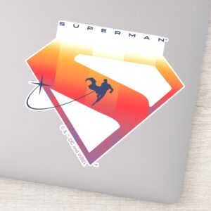 Sunset Soar Superman Shield Sticker
