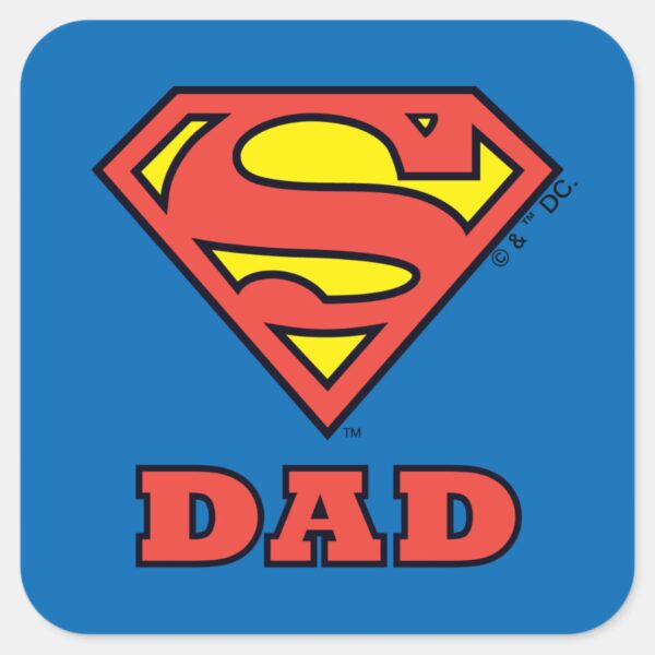 Super Dad Square Sticker