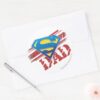Super_Dad_Stripes_Classic_Round_Sticker_3 Super Dad Stripes Classic Round Sticker