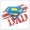 Super_Dad_Stripes_Square_Sticker_1 Super Dad Stripes Square Sticker