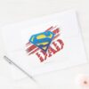 Super_Dad_Stripes_Square_Sticker_3 Super Dad Stripes Square Sticker