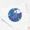 Super_Grover_2.0_Night_Sky_Pattern_Classic_Round_Sticker_3 Super Grover 2.0 Night Sky Pattern Classic Round Sticker