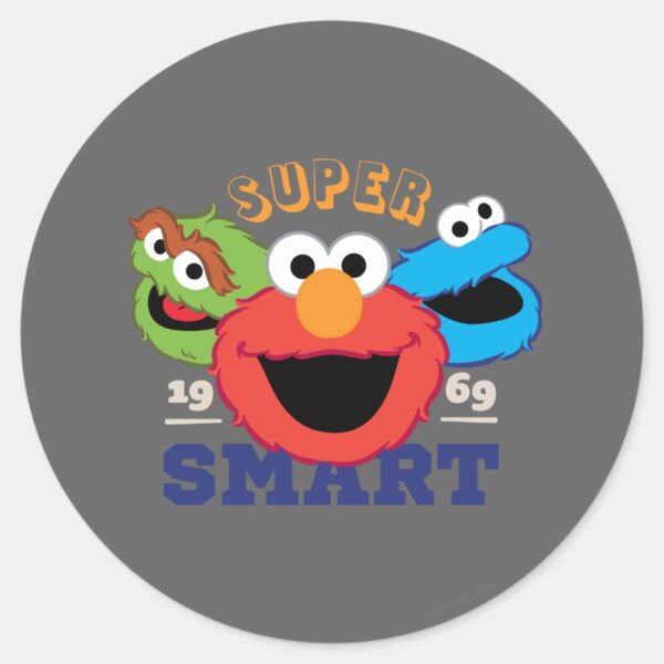 Super_Smart_Characters_Classic_Round_Sticker_1 Super Smart Characters Classic Round Sticker