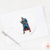 Superman Hand In Fist Classic Round Sticker