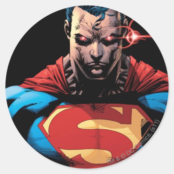 Superman_-_Laser_Vision_Classic_Round_Sticker_1 Superman Laser Vision Classic Round Sticker