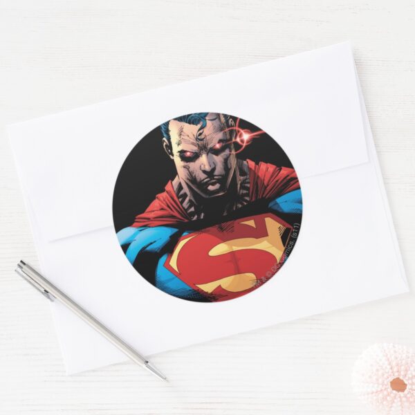 Superman_-_Laser_Vision_Classic_Round_Sticker_3 Superman Laser Vision Classic Round Sticker