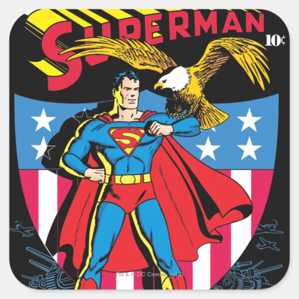 Superman_#14_square_sticker_1 Superman 14 Square Sticker