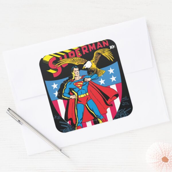 Superman_#14_square_sticker_3 Superman 14 Square Sticker