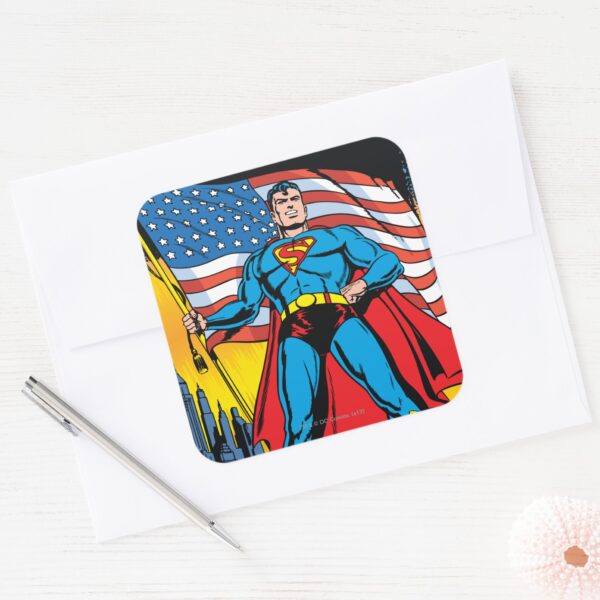 Superman 24 Square Sticker
