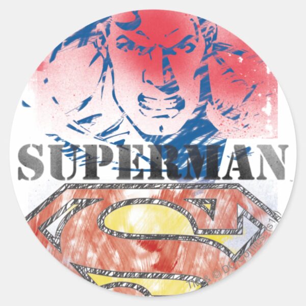 Superman_28_classic_round_sticker_1 Superman 28 Classic Round Sticker