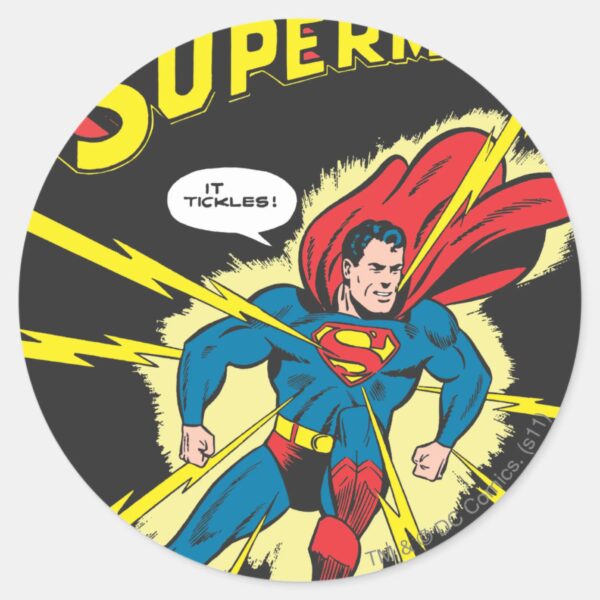 Superman_#32_classic_round_sticker_1 Superman 32 Classic Round Sticker