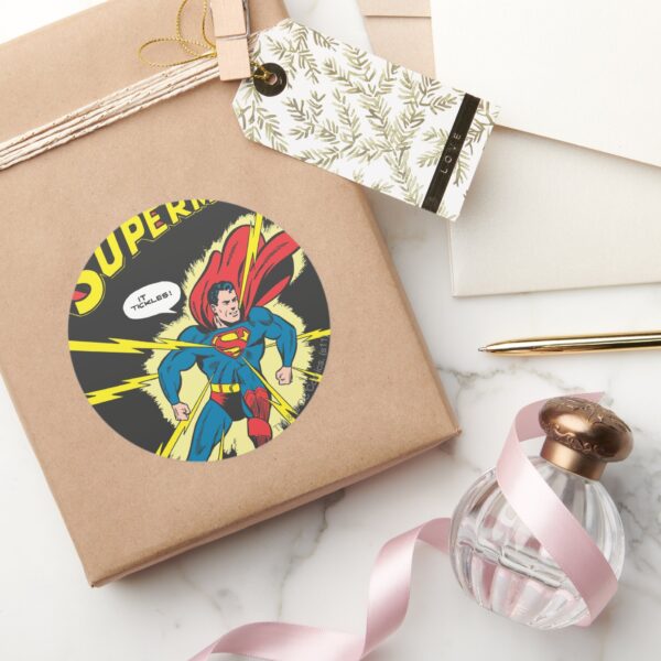 Superman_#32_classic_round_sticker_5 Superman 32 Classic Round Sticker