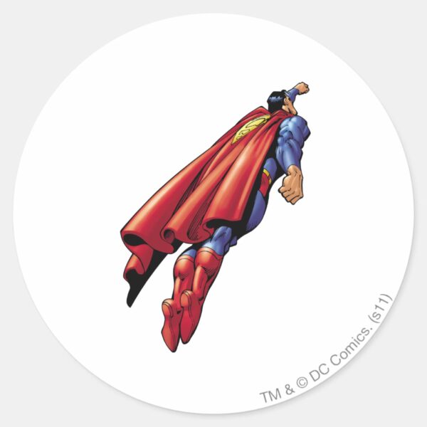 Superman_36_classic_round_sticker_1 Superman 36 Classic Round Sticker