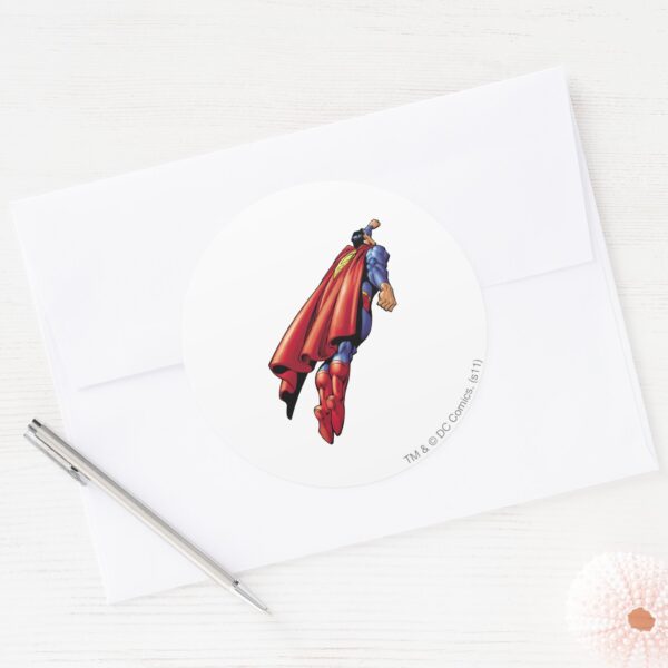 Superman_36_classic_round_sticker_3 Superman 36 Classic Round Sticker