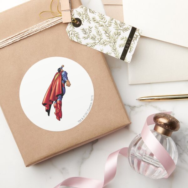 Superman_36_classic_round_sticker_5 Superman 36 Classic Round Sticker