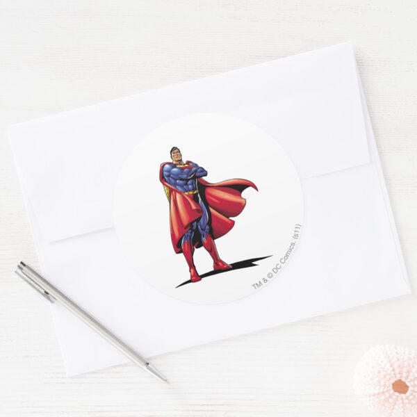 Superman_3_classic_round_sticker_3 Superman 3 Classic Round Sticker