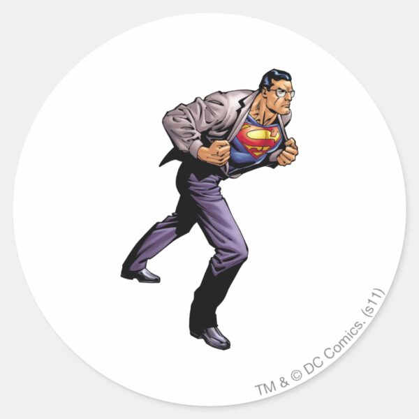 Superman_46_classic_round_sticker_1 Superman 46 Classic Round Sticker