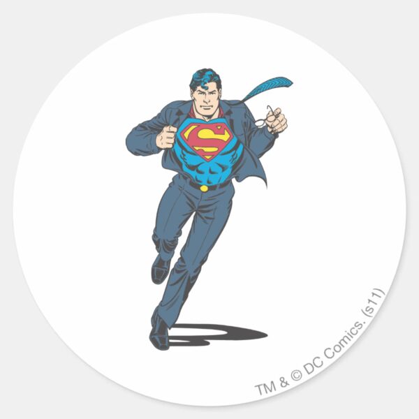 Superman_48_classic_round_sticker_1 Superman 48 Classic Round Sticker