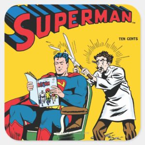 Superman 52 Square Sticker
