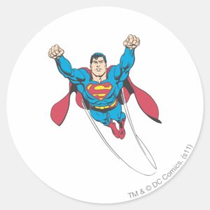 Superman 65 Classic Round Sticker