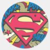Superman_66_classic_round_sticker_1 Superman 66 Classic Round Sticker