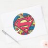 Superman_66_classic_round_sticker_3 Superman 66 Classic Round Sticker
