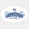 Superman_Across_the_Globe_Oval_Sticker_1 Superman Across The Globe Oval Sticker