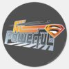 Superman_All_Powerful_Classic_Round_Sticker_1 Superman All Powerful Classic Round Sticker