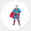 Superman_Arms_Folded_Classic_Round_Sticker_1 Superman Arms Folded Classic Round Sticker
