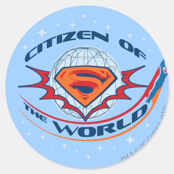 Superman_Citizen_of_the_World_Classic_Round_Sticker_1 Superman Citizen Of The World Classic Round Sticker
