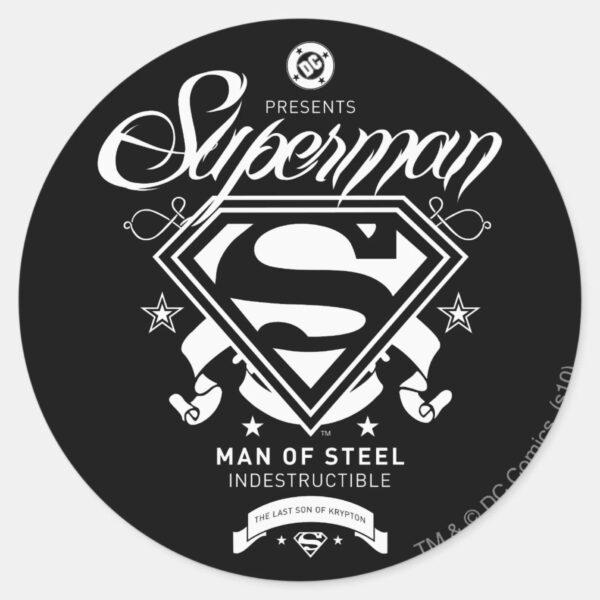 Superman_Coat_of_Arms_Classic_Round_Sticker_1 Superman Coat Of Arms Classic Round Sticker