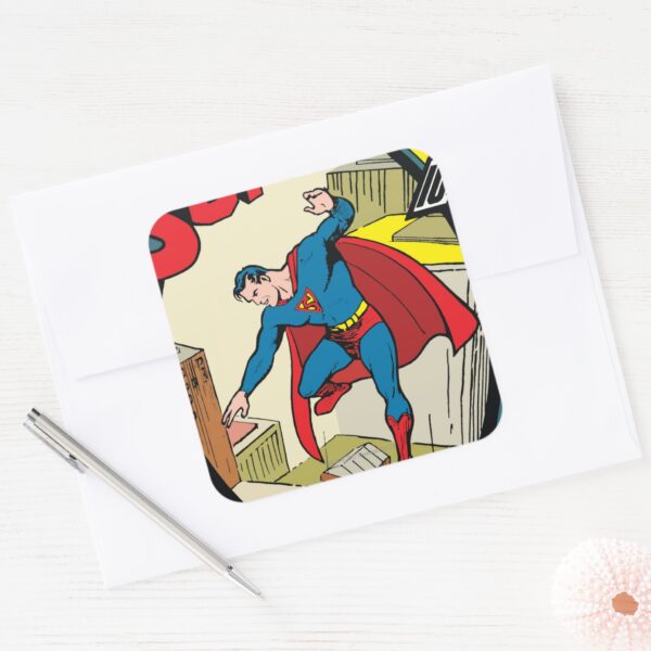 Superman Complete Story Square Sticker