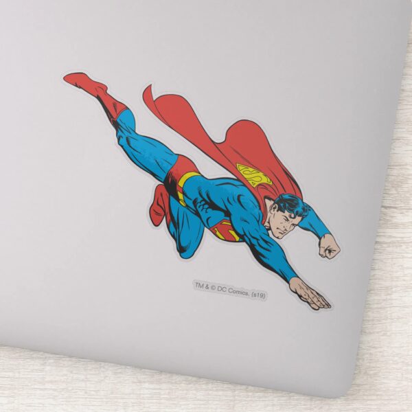 Superman_Dives_Right_Sticker_1 Superman Dives Right Sticker